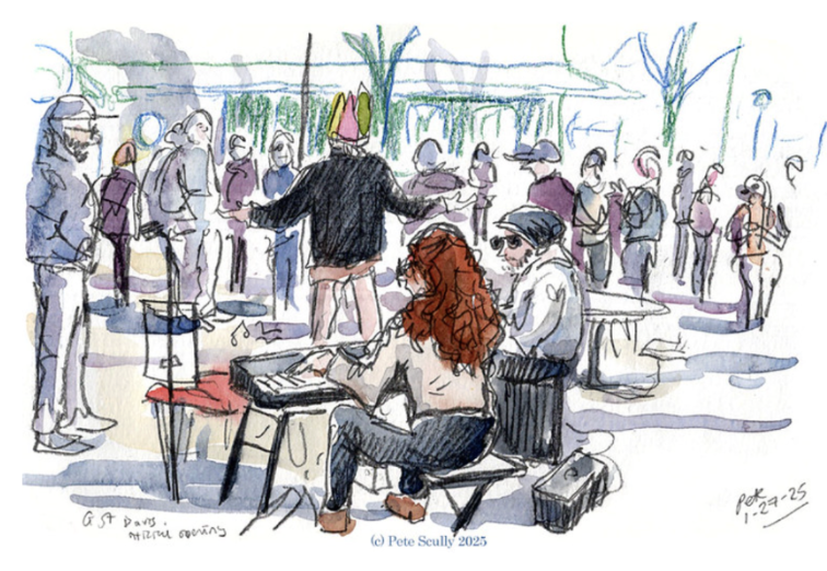 Example of an urban sketch